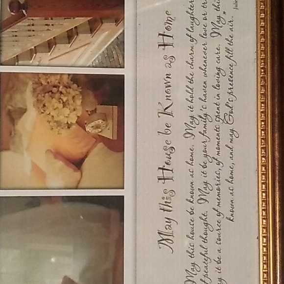 ⚜️ Framed ART Gold "MAY this HOUSE BE KNOW as HOME" Prayers 🙏🏽 - Picture 2 of 16